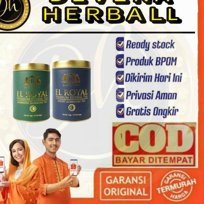 

El Royal Premium Herbal Tea (1 Paket) | 1 Morning Slimming Tea - 1 Night Slimming Tea