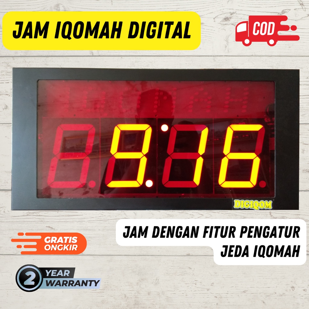 jam iqomah led / jam digital masjid timer adzan iqomah led