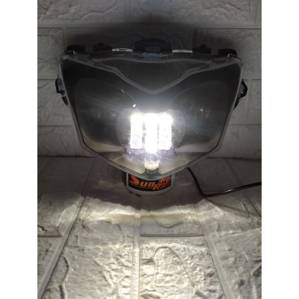 PAKET REFLEKTOR LAMPU DAYMAKER SUPRA X 125 HELM IN