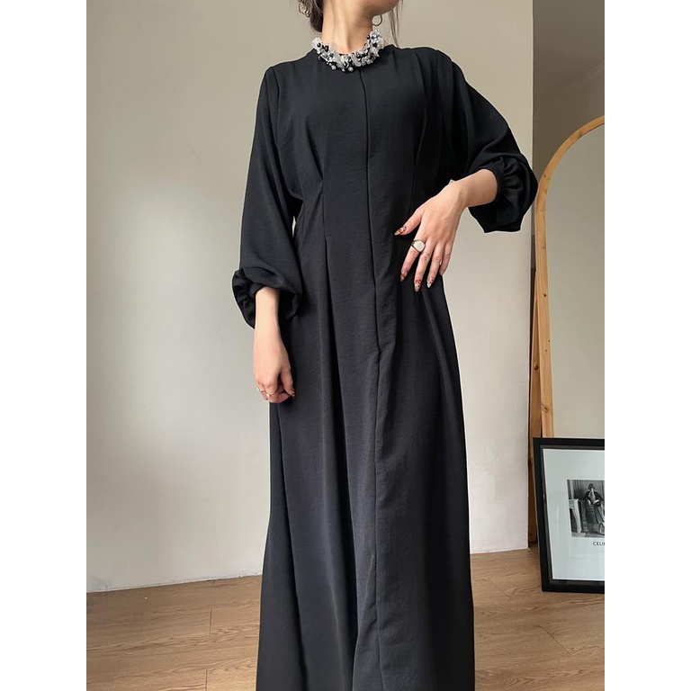 ZEA - Fleur - Dress Korea Simple Crincle Polos Maxi