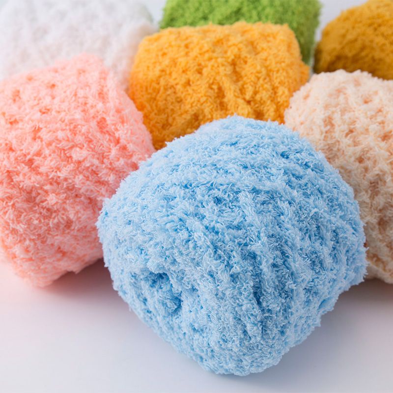 (1-20) Benang Rajut Import Handuk Poppy/Bon-bon/Towel Yarn 100g
