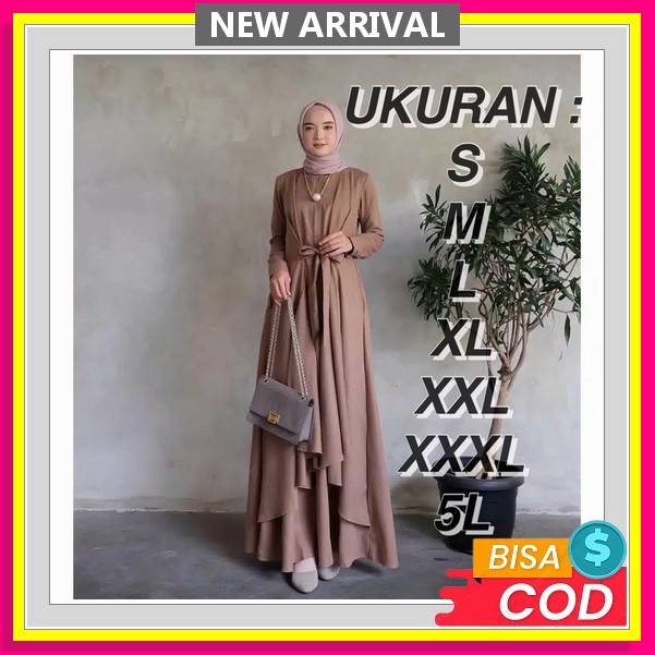 Michelle Maxi, Dress Mewah, Gamis Tile Papermea, Dress Import, Gamis Lebaran, Dress Pesta Gamis Kondangan, Dress Bangkok, Dress Mewah Murah ( Size 5L Xxxl Xxl Xl L M S) Maxi Dress Cantik | Aluna Maxi Big Size | Baju Wanita Jumbo