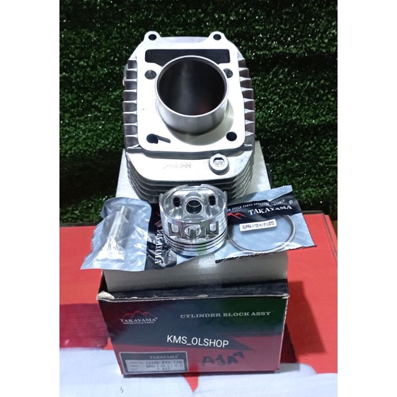Block Seher Cylinder Block + Piston Kit Supra X 125 HELM IN FI Merek Takayama 12100-KYZ-710