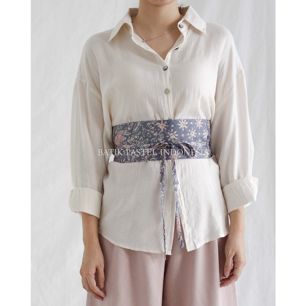 Jual Simple Obi Belt Batik Pastel Bahan Viscose Tenun (pilih variasi ...