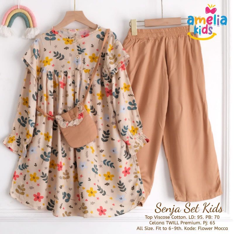 sania Setelan kids Setelan rayon anak tanggung by amelia kids