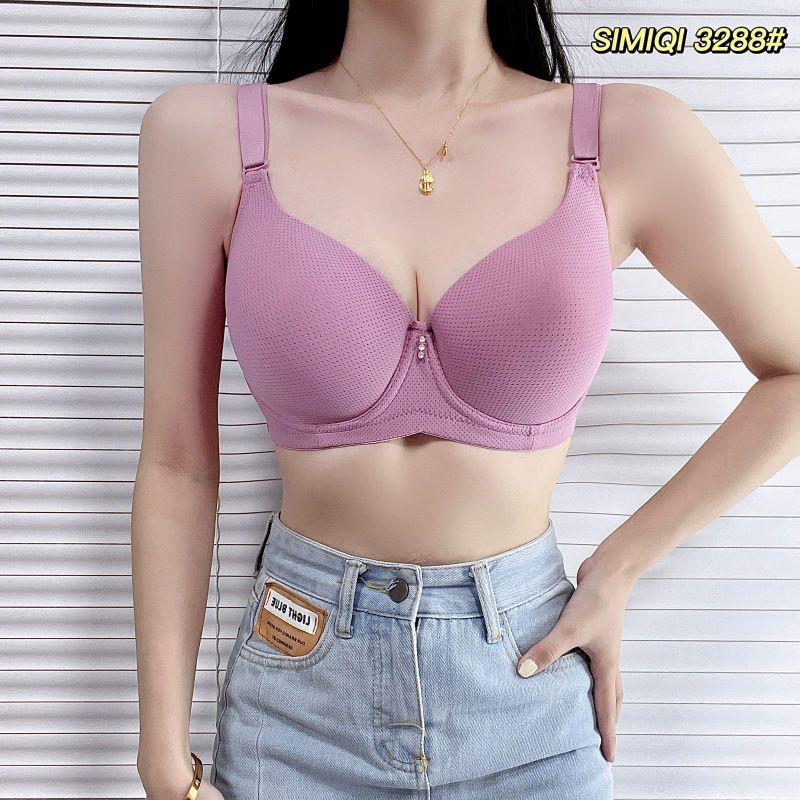 Bra Simiqi 3288 Kawat Push Up Kait 4 Busa Soft BIG SIZE 38.40.42.44 Cup BESAR BH Wanita Harian