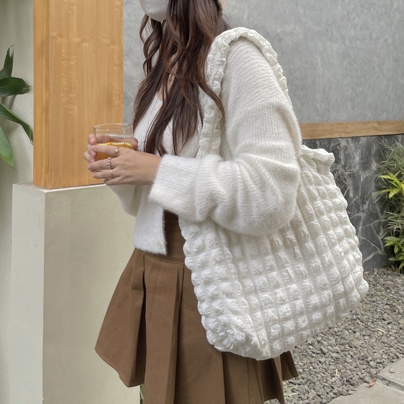 Juffy totebag handbag puffy bag korea