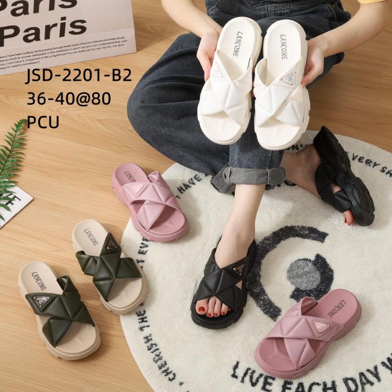 Sandal Wanita Lancome Silang Modle Pra*da JSD-2201-B2