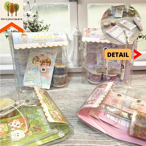 

Paket JBE-SCD Washi Tape Pulpen Kalender Buku Sticker Lucu Import Funny Fancy Stuff Best Gift Hampers Souvenir Stationery For School Alat Tulis Kantor Sekolah Ready Grosir Kado Ulang Tahun READY COD