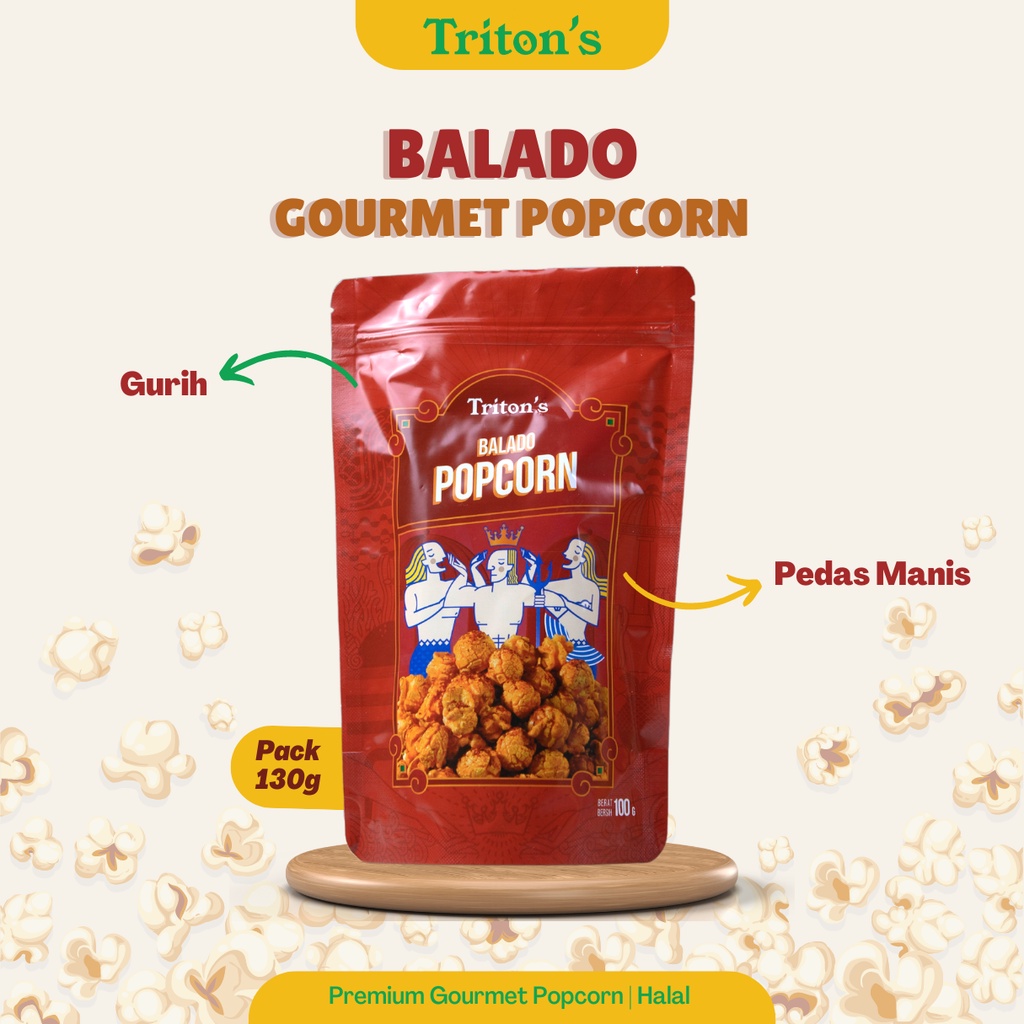 

Triton's Gourmet Balado Popcorn - 130g