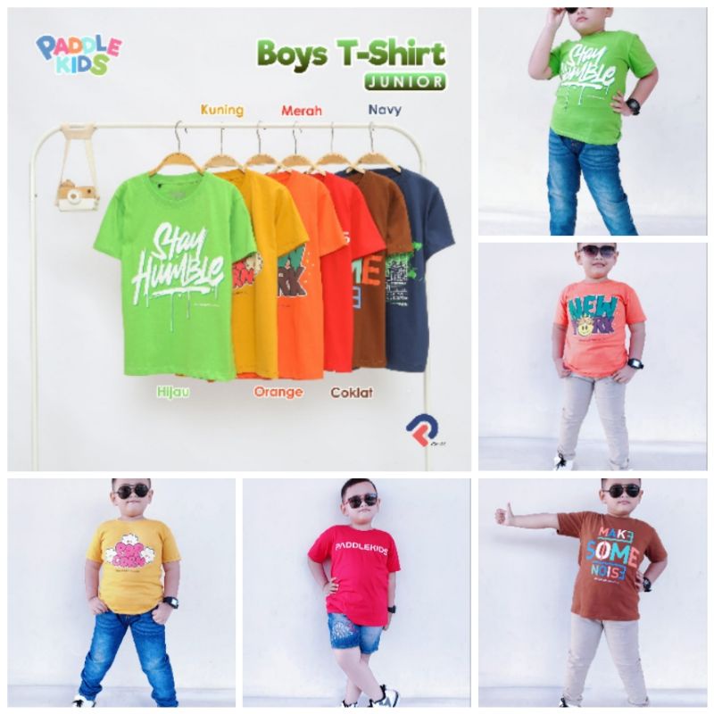 Kaos Anak laki laki junior premium usia 6-10 Tahun  paddlekids