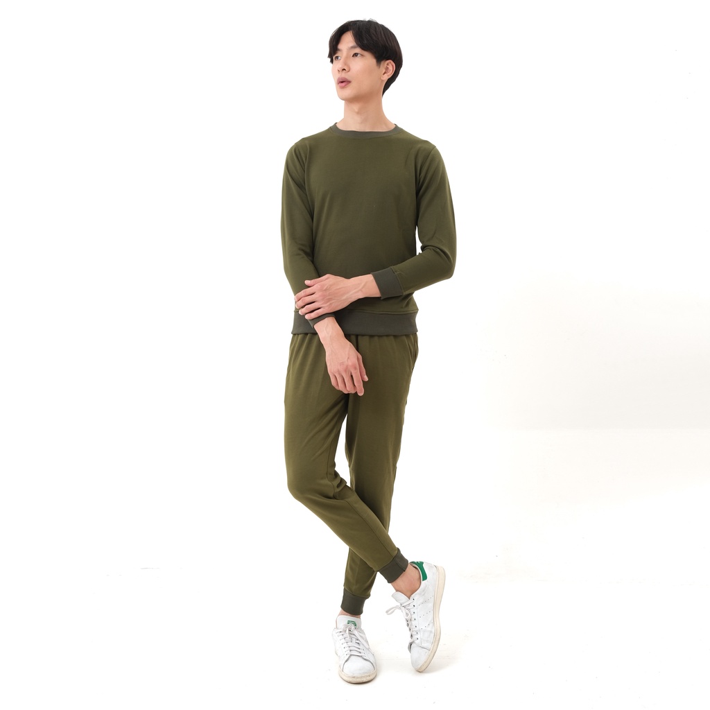 SANVANINA Setelan Sweater Army Green | One set Sweater Hijau Army DD-01G