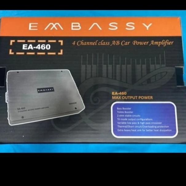 Paket Audio Mobil Embassy Komplit (Subwoofer 12 ", Power 4 Ch Speaker)