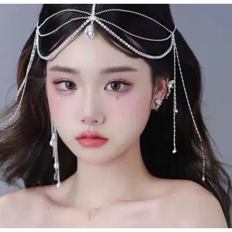 Bandana Mahkota 【40】Bunga Cantik Aksen Pita untuk Aksesoris Rambut  Perempuan