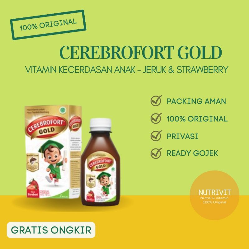 CEREBROFORT GOLD STRAWBERRY 100ML