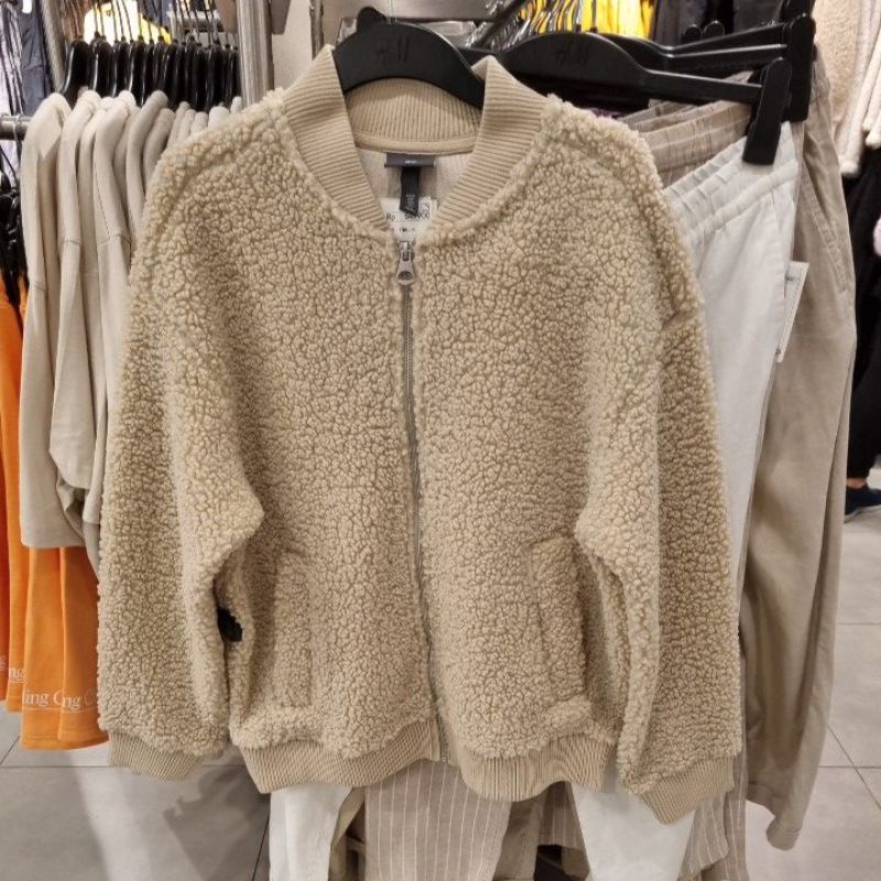 Jaket bulu oversize H&M JASTIP jasa titip hnm