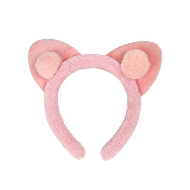 BD065 BANDO FASHION KOREA TELINGA KUCING BULU POMPOM/ fashion KOREA BANDO