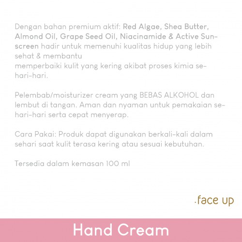 Face Up By Sinergia Hand Cream