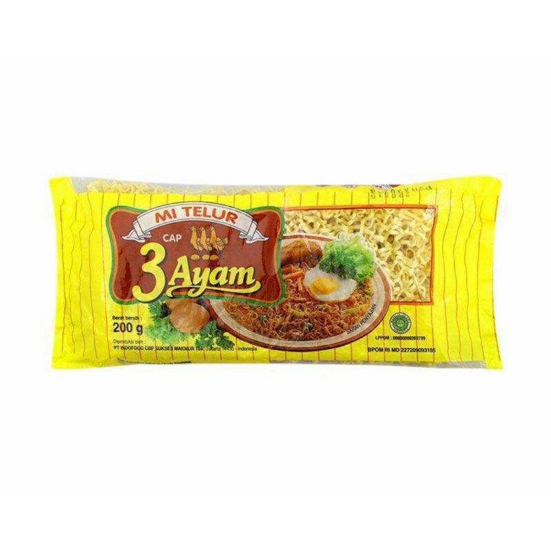 

CAP 3 AYAM MIE TELOR 200 GRAM