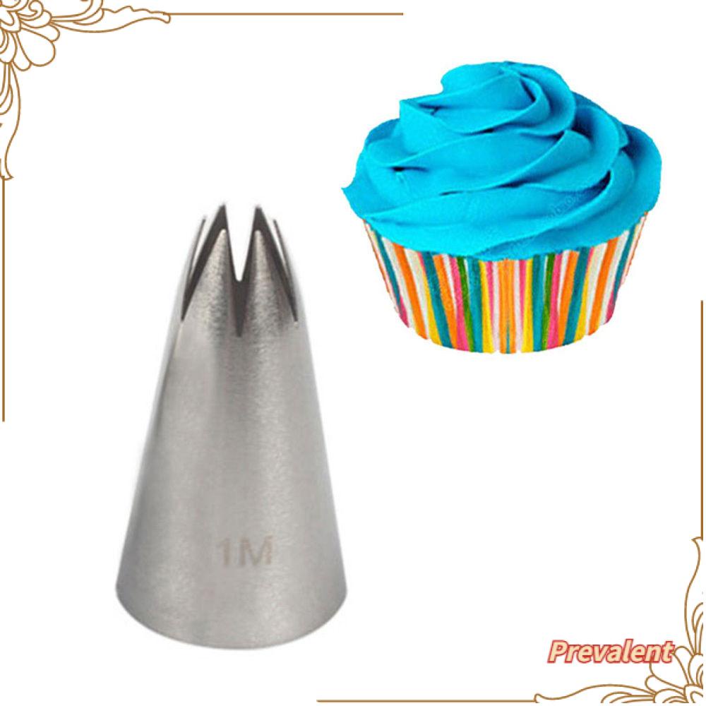 PREVA Icing Piping Nozzles Bakeware Stainless Steel Kitchen Supplies Cupcake Ice Cream Tool