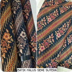 Bakal Kain Batik Semi Sutra Voil, Motif Kraton Batik Execlusive Bahan Printing Bahan Kain Batik Halu