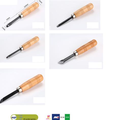 

Set Pisau Ukir Alat Pahat Kayu Wood chisel Carving Knife 5 in 1 SKS5