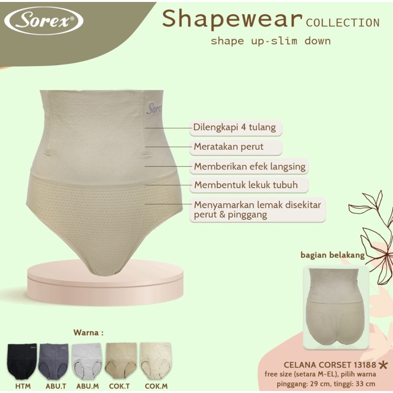 Celana korset pelangsing perut / Celana Korset Wanita Bahan Rajut SOREX 13188 Freesize