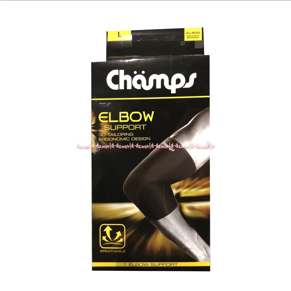 Landstro Champs Elbow Support Alat Untuk Pengaman Lengan Cedera Pelindung Sikut Tangan Land Stro Camps