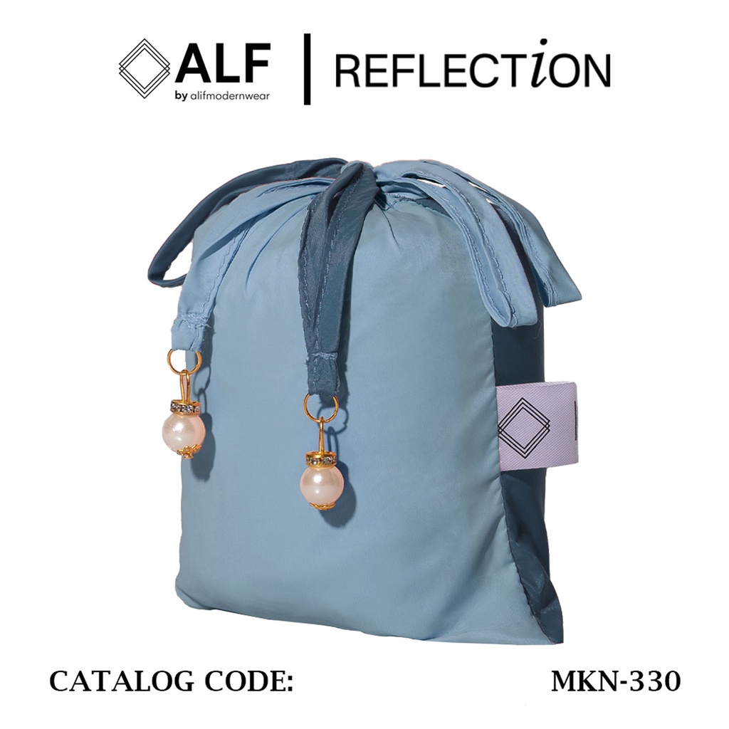 ALIF MUKENA MINI TWO TONE PARASUT PREMIUM KOREA TRAVEL - RIVERSIDE ( MKN-330 )