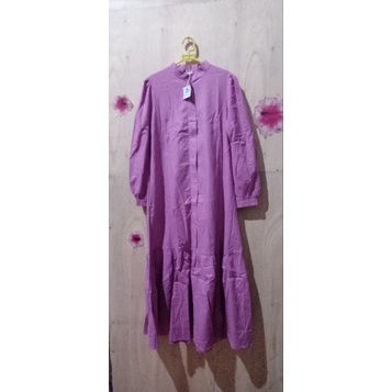 midi dress katun poplin premium