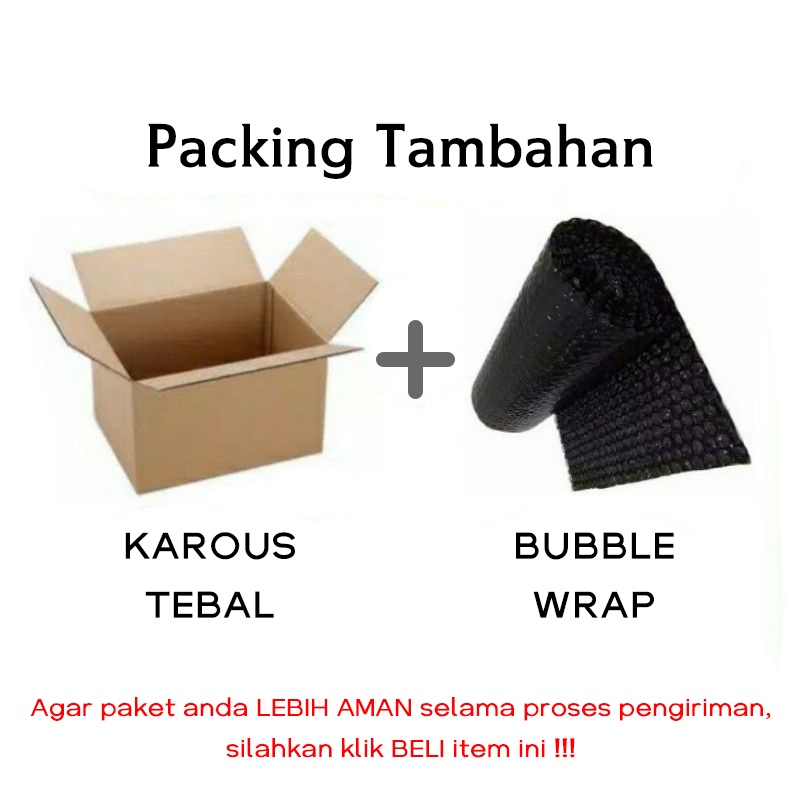 Kardus Tebal &amp; Bubble Wrap Packingan Tambahan Bubble Wrap pakingan tambahan khusus paket Keluar Kota