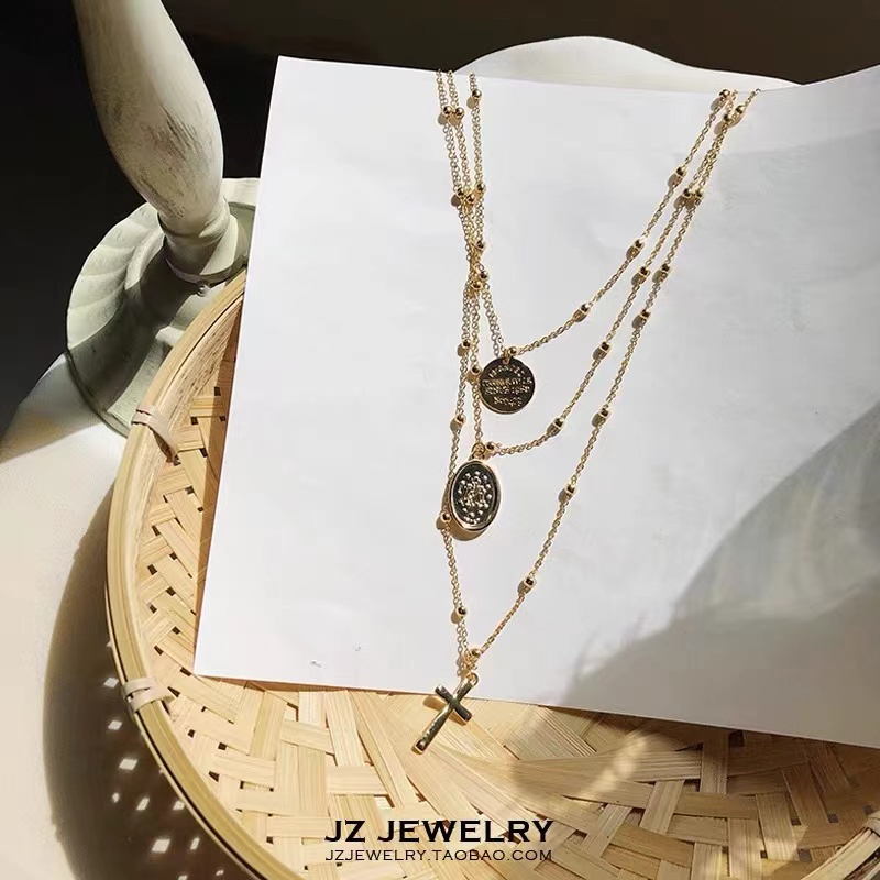 French Smart Bow Dikombinasikan Dengan Alloy Kalung Wanita Penjahat Mewah Ringan High Sense level Musim Gugur Dan Dingin Sweater Rantai Hadiah Ulang Tahun