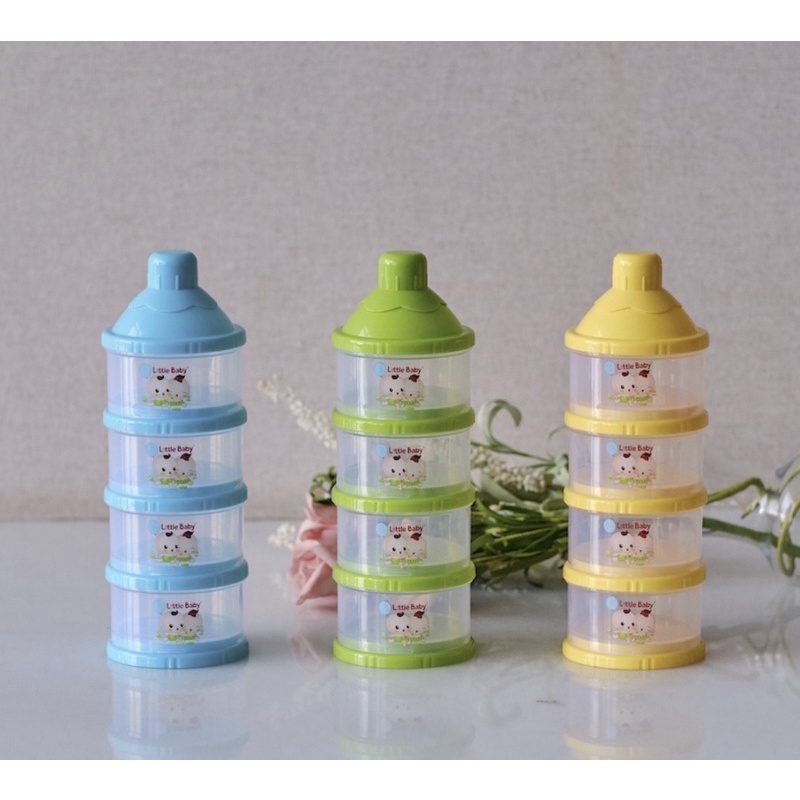 Little Baby Milk Container / Tempat Susu / Dispenser All Varian (80ml / 3 dan 4 Tingkat)