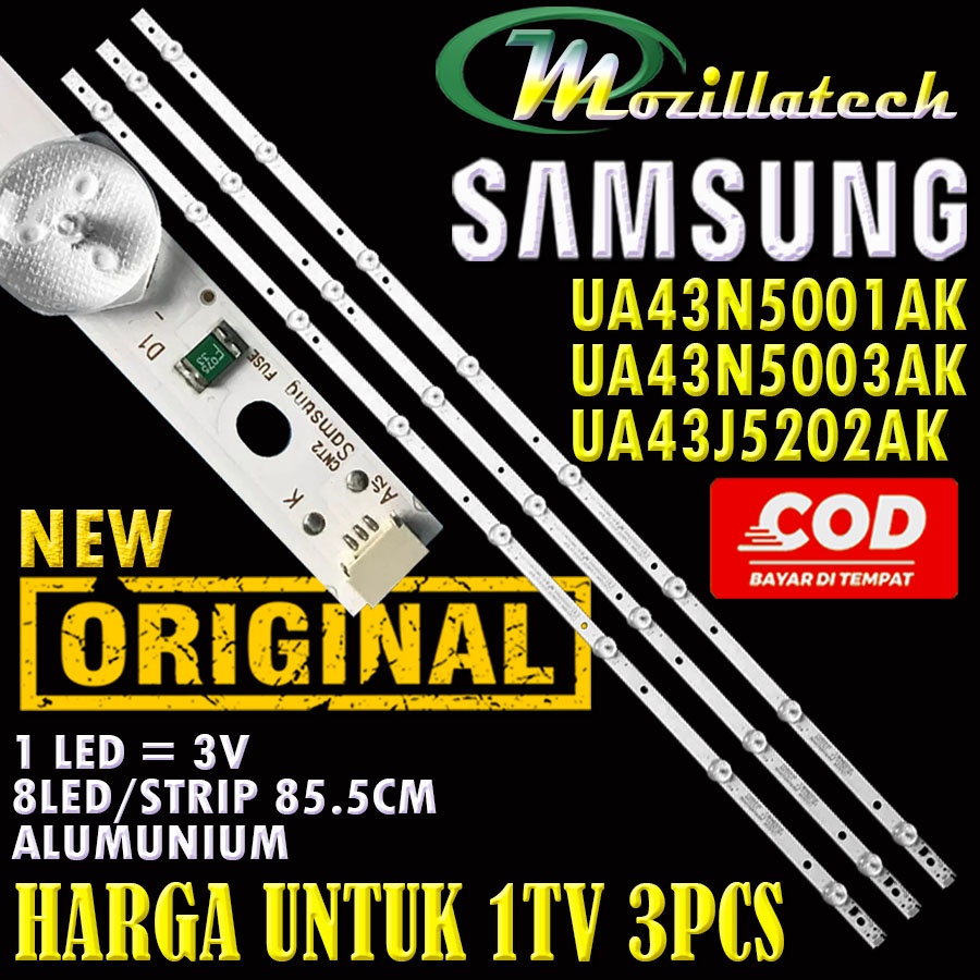 BACKLIGHT TV SAMSUNG 43 UA43N5001AK UA43N5003AK UA43J5202AK UA43N5001 UA43N5003 UA43J5202 43N5001 43N5003 43J5202