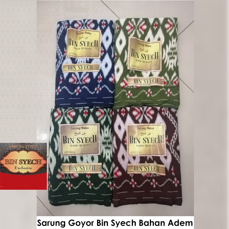 Sarung Goyor Printing Bin Syech Original Bahan Rayon