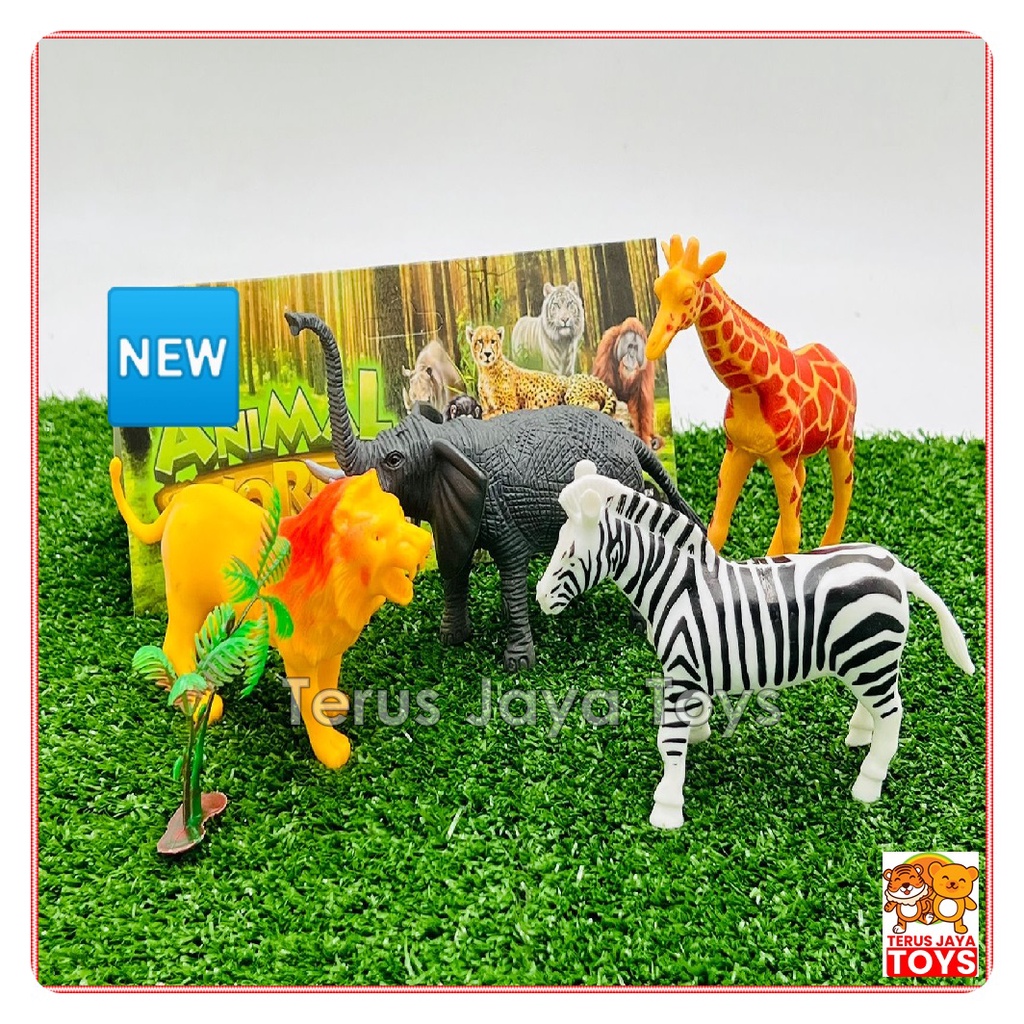 Mainan figure animal karet/ animal world / mainan hewan karet / mainan binatang karet new