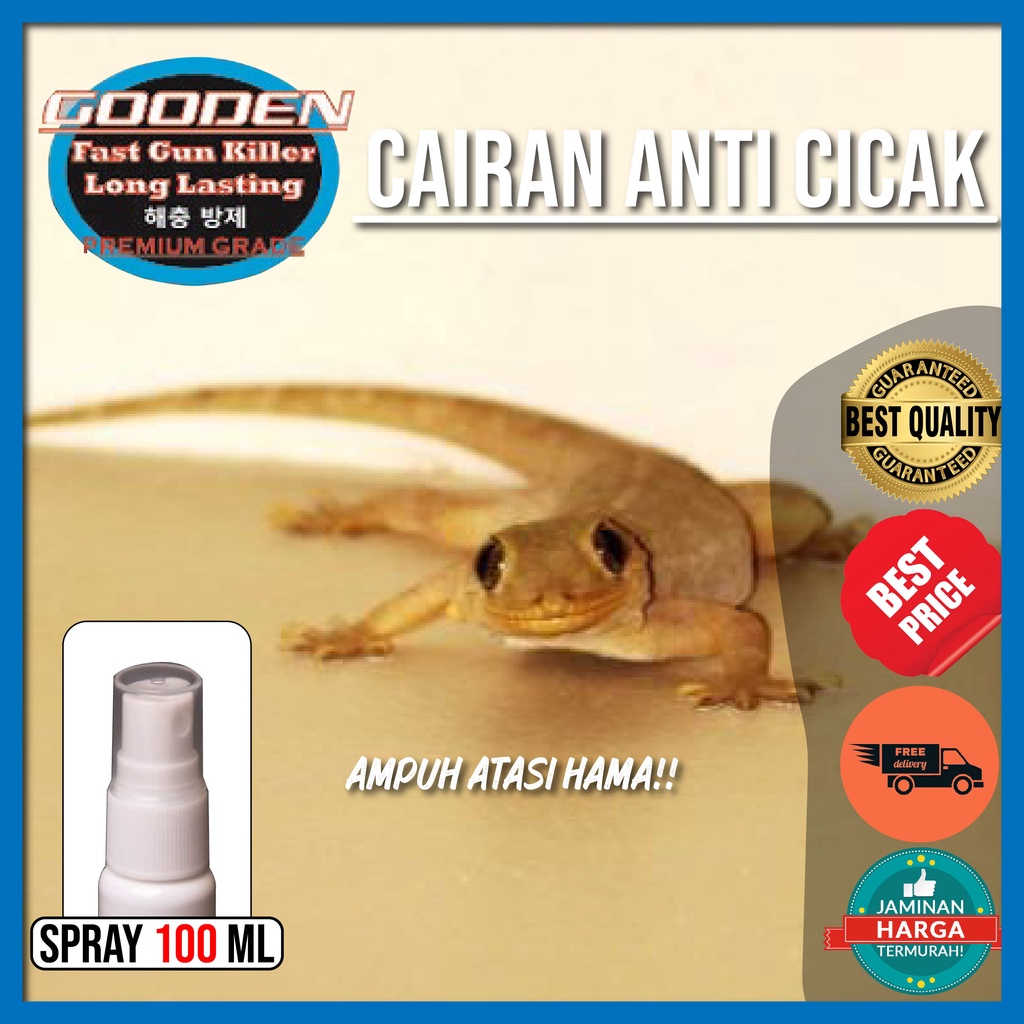 CAIRAN RACUN PENGUSIR CICAK DAN TOKEK 100 ml Gooden , Pengusir Cicak Pengusir Tokek Anti Cicak Anti 