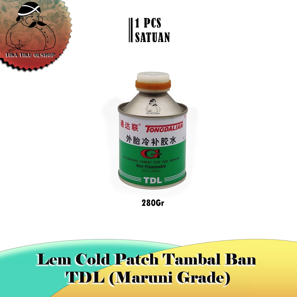 

Lem tambal ban cold patch merk: TDL isi net 280gr (hanya lem saja)