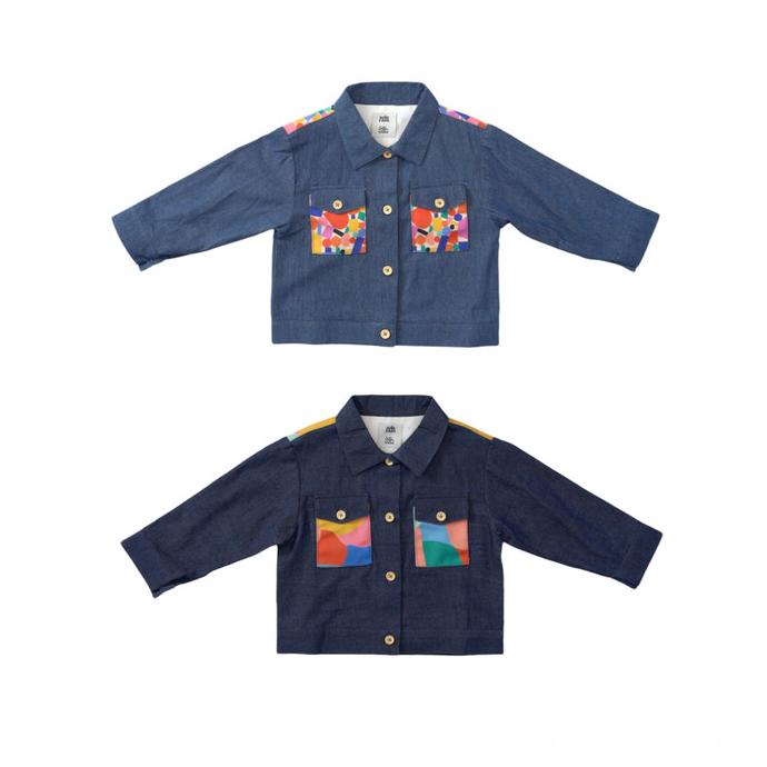 Soleram X Smittenbypattern - Bomba Denim Jacket / Jaket Anak - 1-8Y