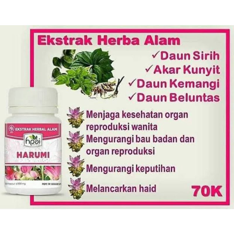 

Herbal Harumi Atasi Keputihan dan Bau Badan Wanita