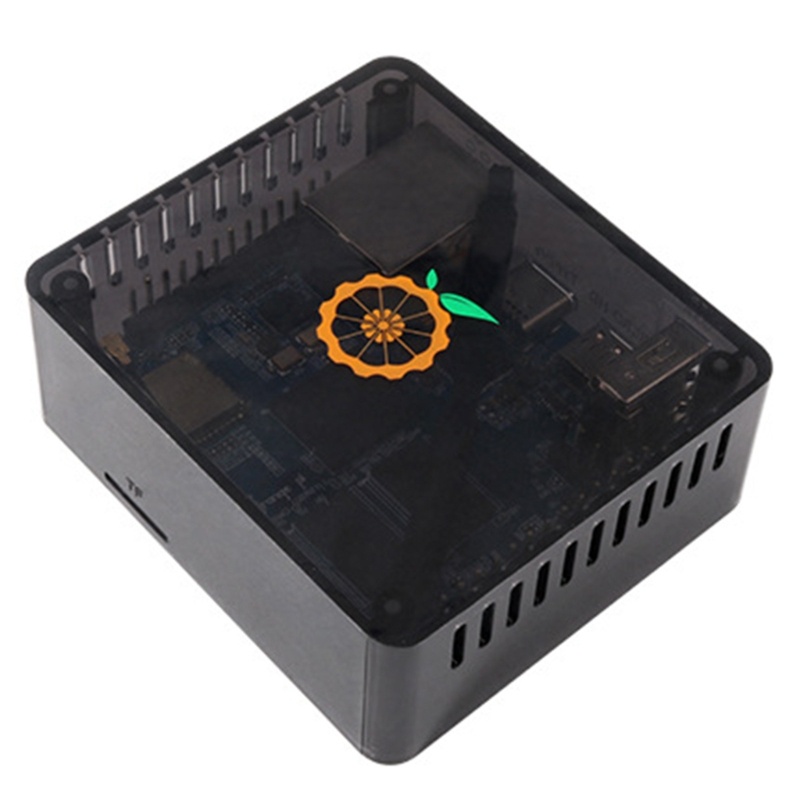 Btsg Untuk Orange Pi Zero2 Penghilang Panas Shell Case Enclosure Untuk Pi Zero2 Motherboard Transparan Case Pelindung