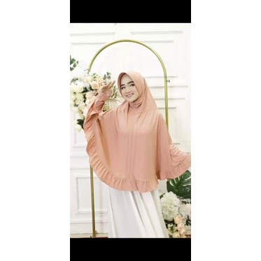 jilbab instan tangan bahan jersey..