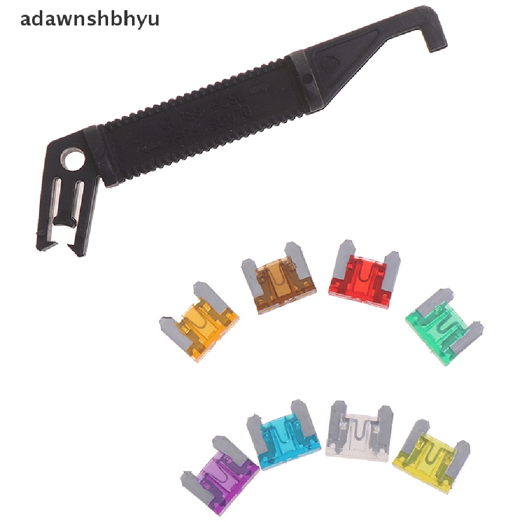 Adawnshbhyu 100x micro auto Mobil low profile mini blade fuse kit 3A5A7.5A10A15A 20A25A30A ID