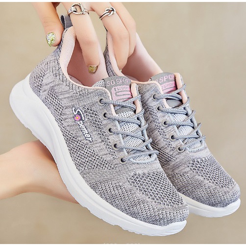 sepatu sneakers wanita impor sepatu olahraga ringan sporty bahan rajut twiss premium light weight