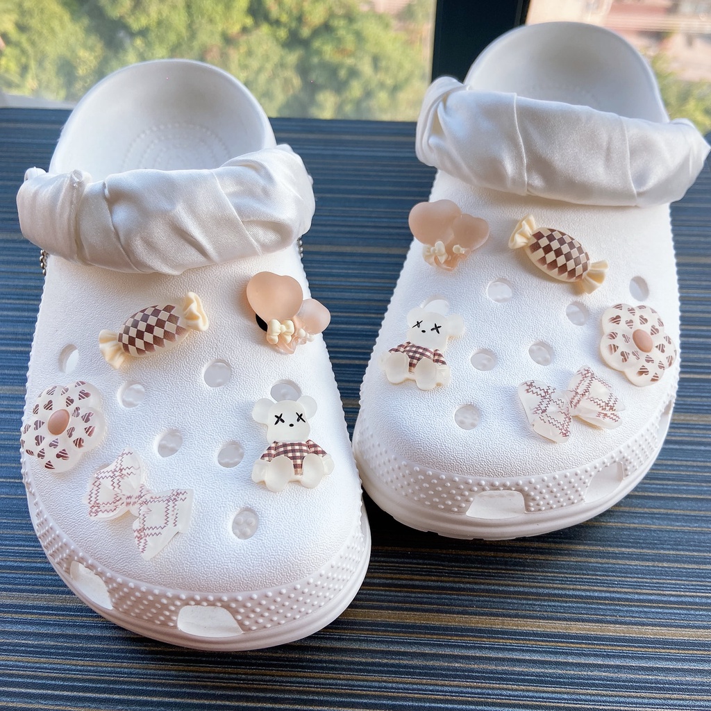 10 Pcs Grizzly Bear Cros Jibitz Sepatu Pesona Sandal Aksesoris Sepatu Hias