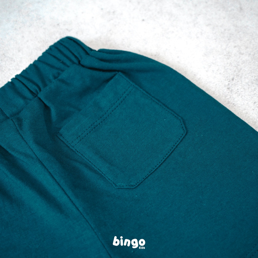 BINGOKIDS | COTTON SHORT PANTS / Celana Pendek Anak Balita / Celana 1-5 Tahun Anak Laki Perempuan Unisex Katun Premium Navy Tosca Biru Abu Army Coffe Coklat Gelap