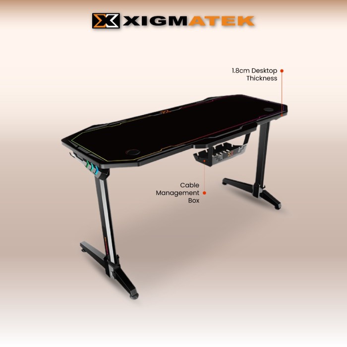 XIGMATEK TABLE GAMING APEX THREE - Meja GAMING XIGMATEK