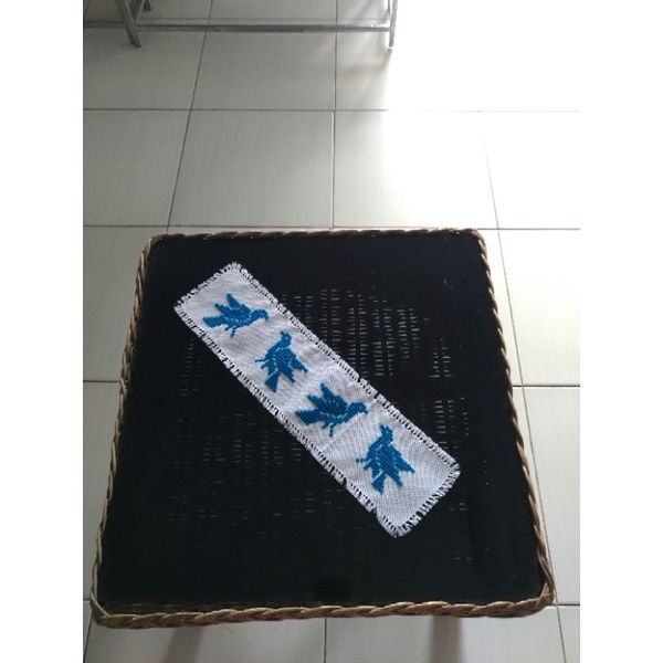 taplak meja kristik handmade/hiasan dinding
