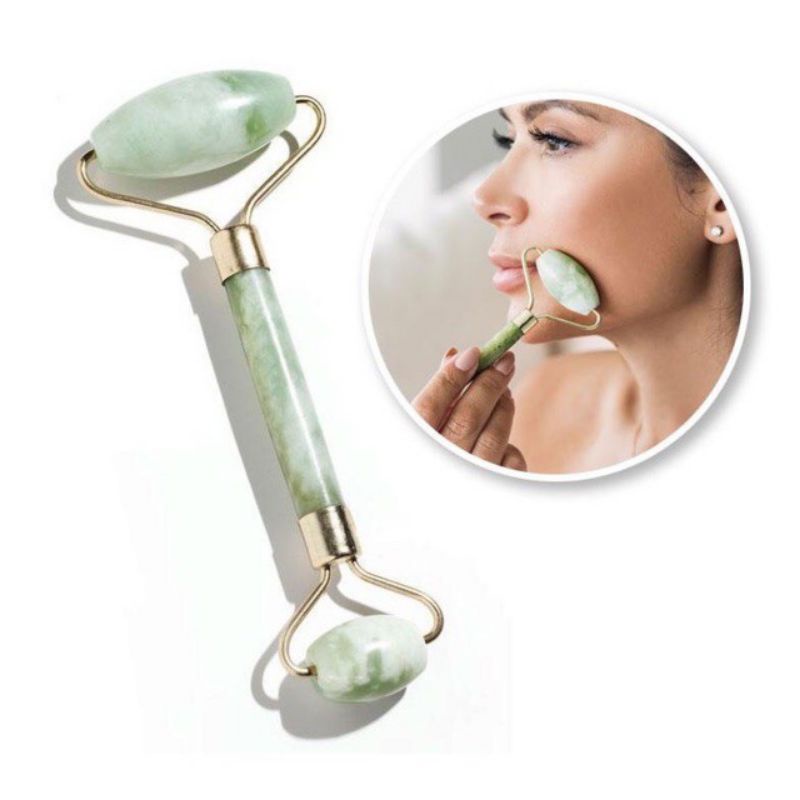 Jade Roller Jade Roler Alat Pijat Wajah Alat Pijat Muka Face Roller Facial Massager