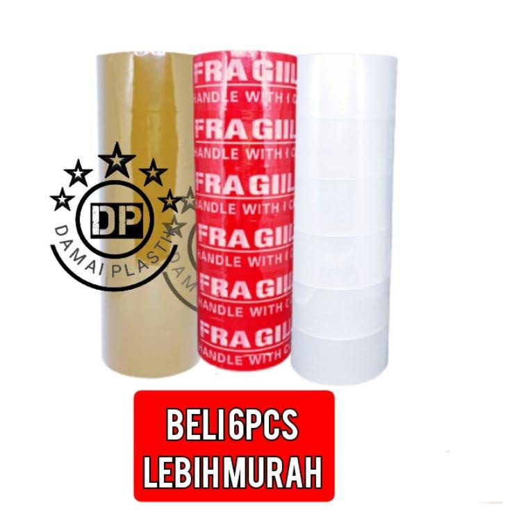 

±±± LAKBAN BENING SELOTIP LAKBAN COKLAT FRAGILE 2INCH 45MM 100YRAD 100YR Lakban unboxing video Paket